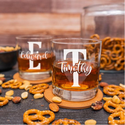 Pasgemaakte Whiskey Glas Pasgemaakte Whiskey Glas