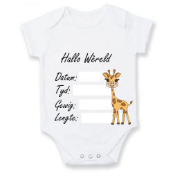 Pasgebore Baba Onesie (Kameelperd)