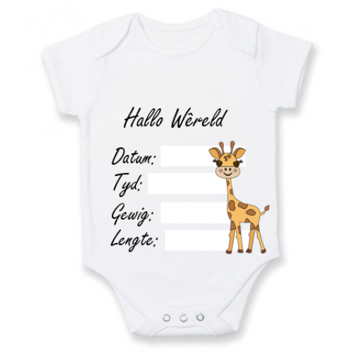 Pasgebore Baba Onesie (Kameelperd)